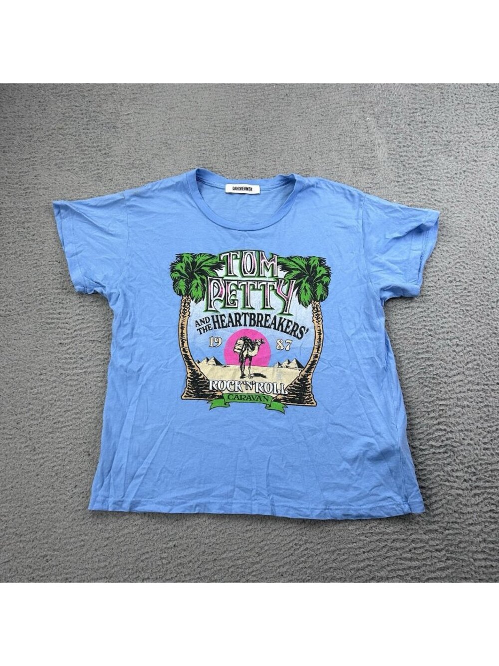 Daydreamer Tom Petty & Heartbreakers 1987 Tour Blue Limited Edition S T-Shirt